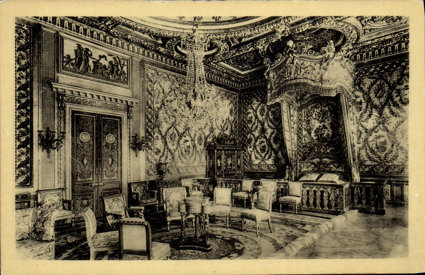 CPA Chateau De Fontainebleau Chambre De Marie Antoinette