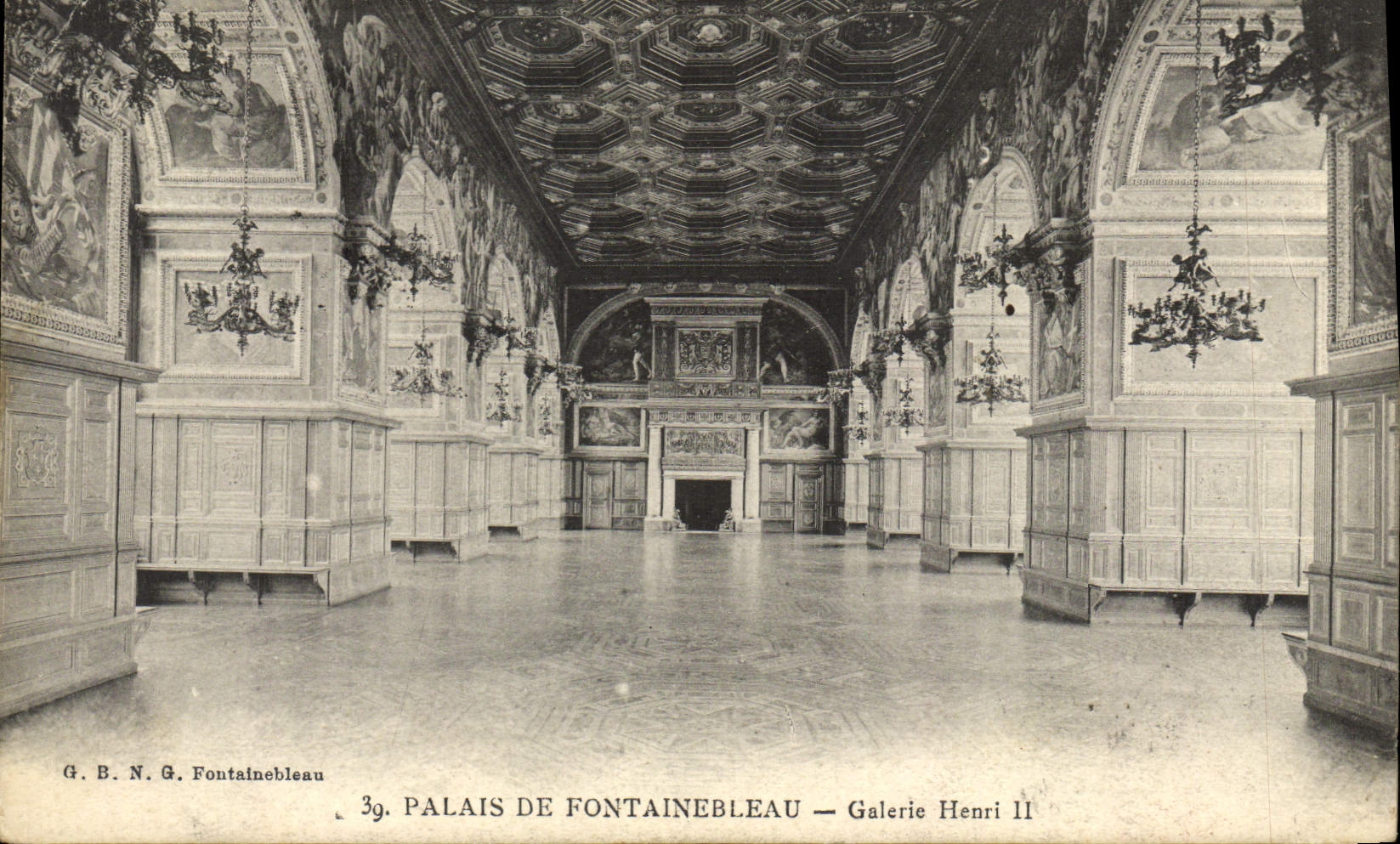 CPA Palais De Fontainebleau Galerie Henri II