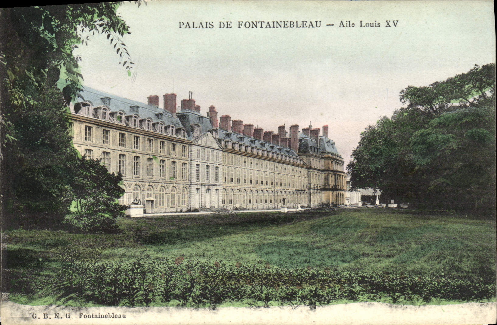 CPA Palais De Fontainebleau Aile Louis XV