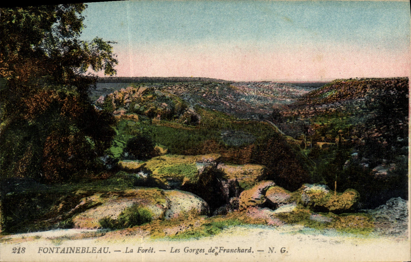 CPA Fontainebleau La Foret Les Gorges De Franchard