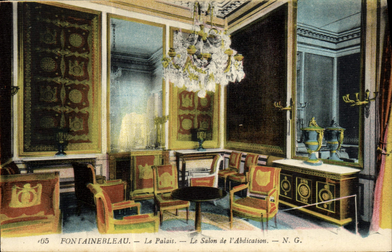 CPA Fontainebleau Le Palais Le Salon De l'Abdication