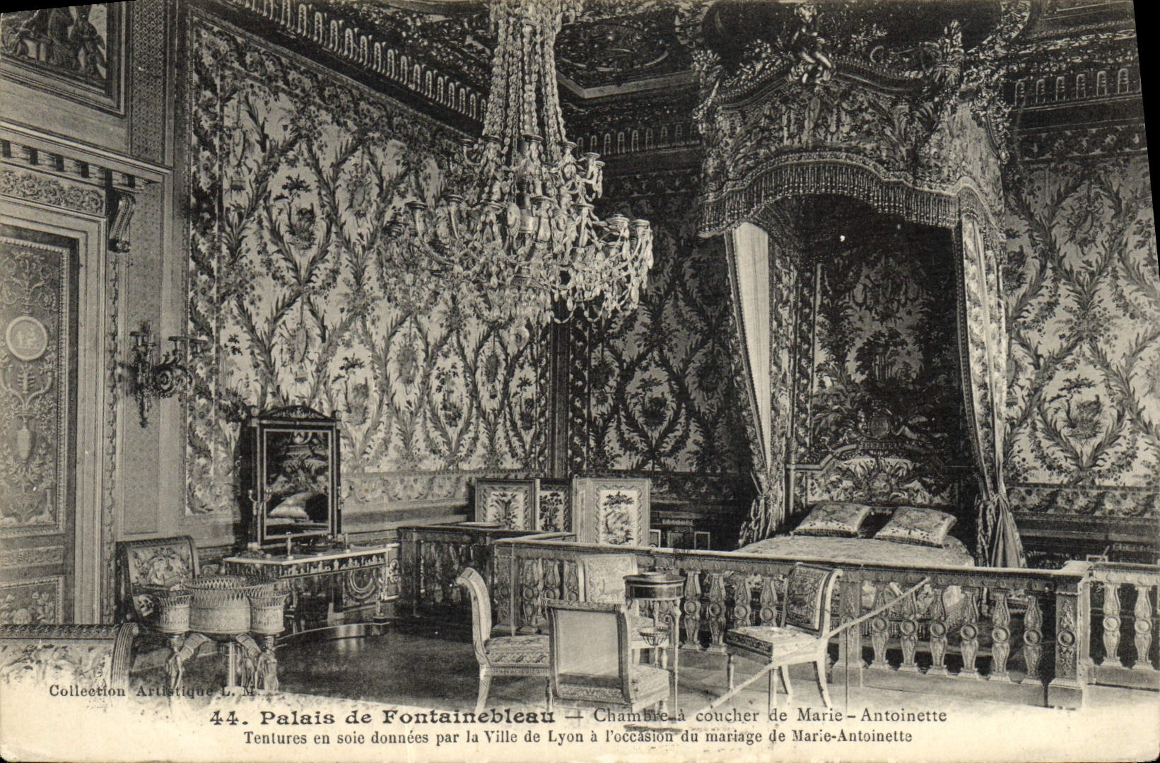 CPA Palais De Fontainebleau Chambre Coucher De Marie Antoinette
