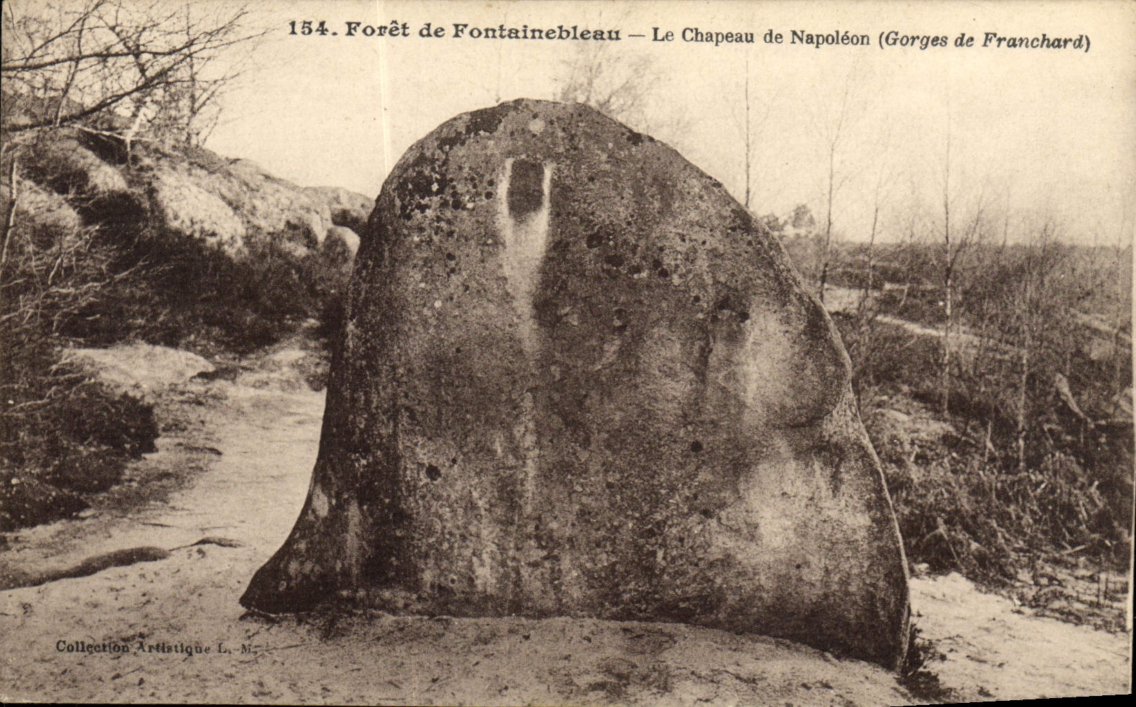 CPA Foret De Fontainebleau Le Chapeau De Napoleon 1er Gorges de Franchard