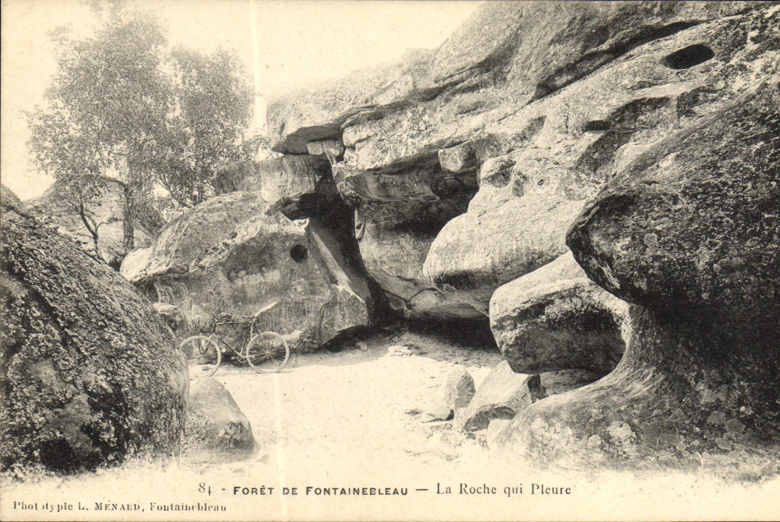 CPA Foret De Fontainebleau La Roche Qui Pleure
