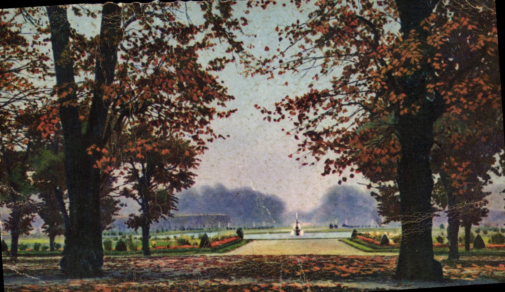 CPA La Douce France Fontainebleau Les Jardins Du Palais Le Parterre