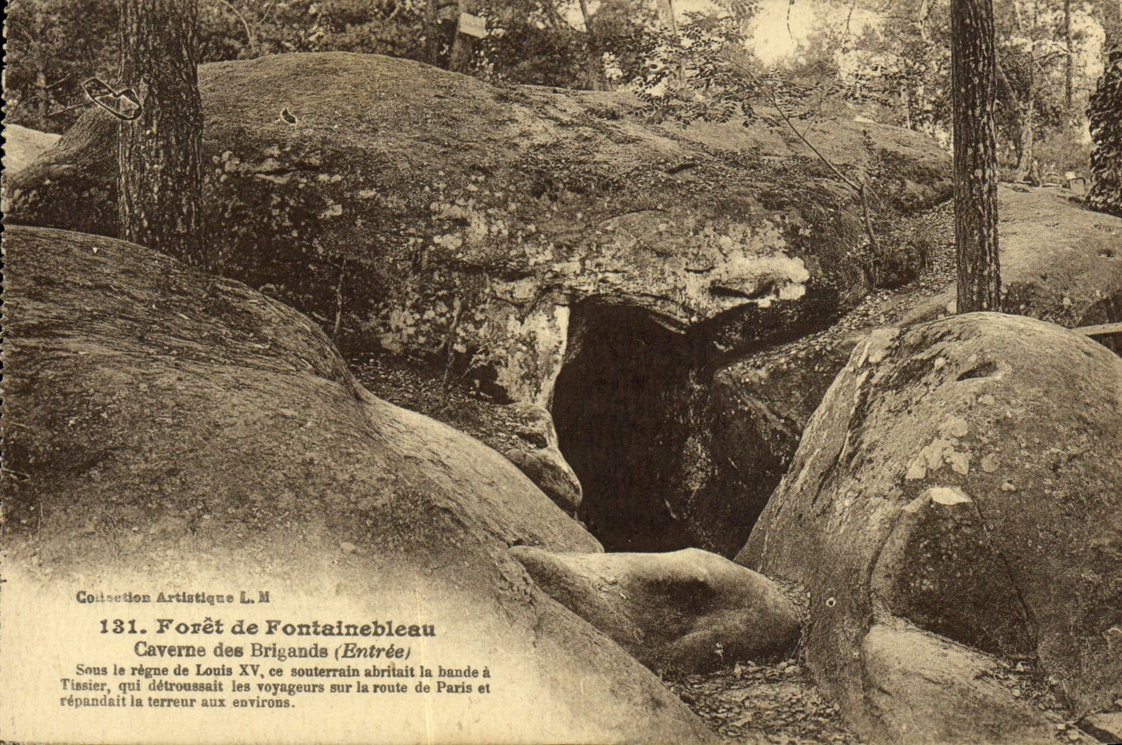 CPA Foret De Fontainebleau Caverne Des Brigands