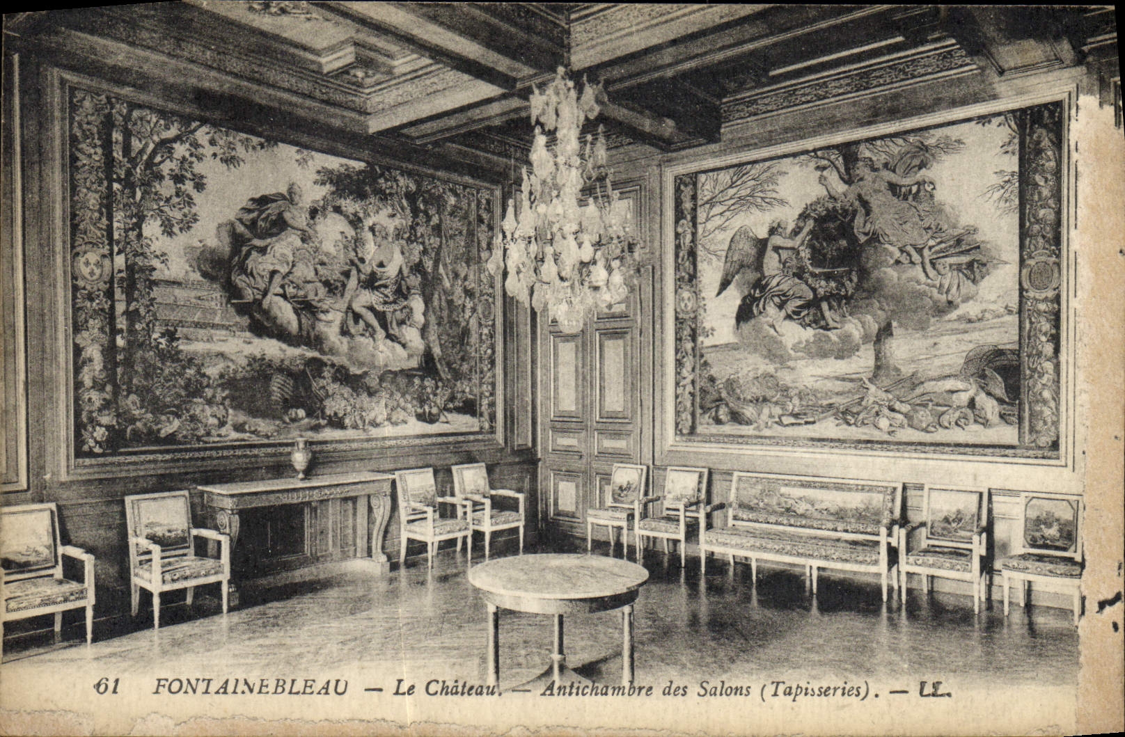 CPA Fontainebleau Le Chateau Antichambre Des Salons Tapisseries