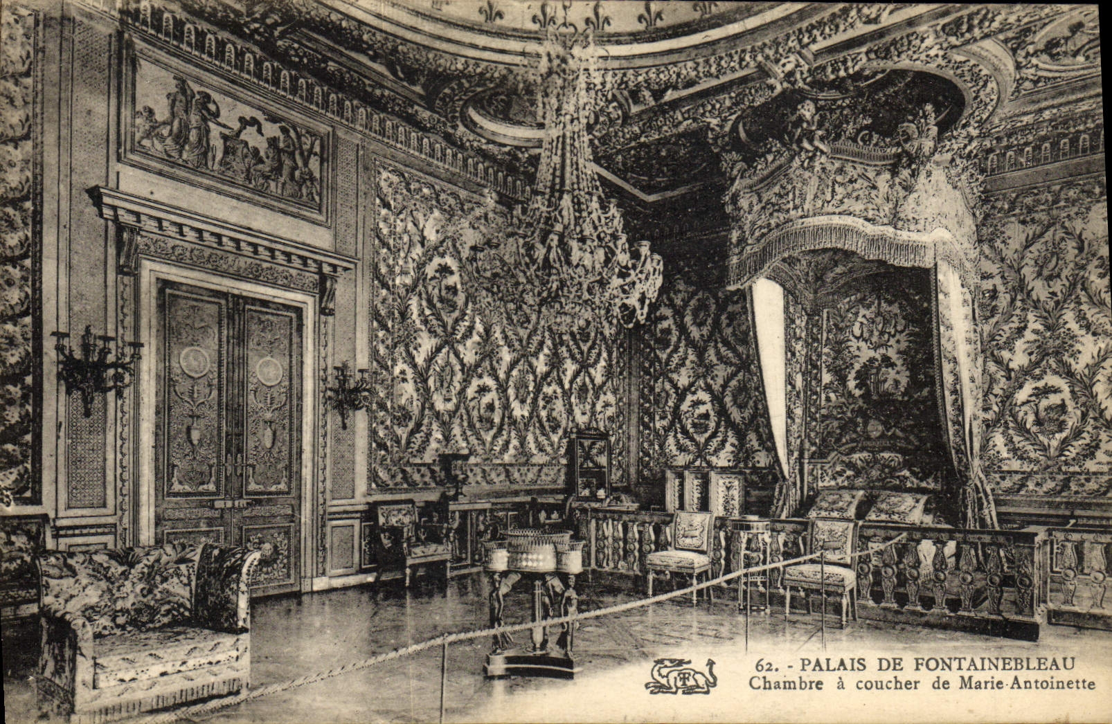 CPA Palais De Fontainebleau Chambre A Coucher De Marie Antoinette