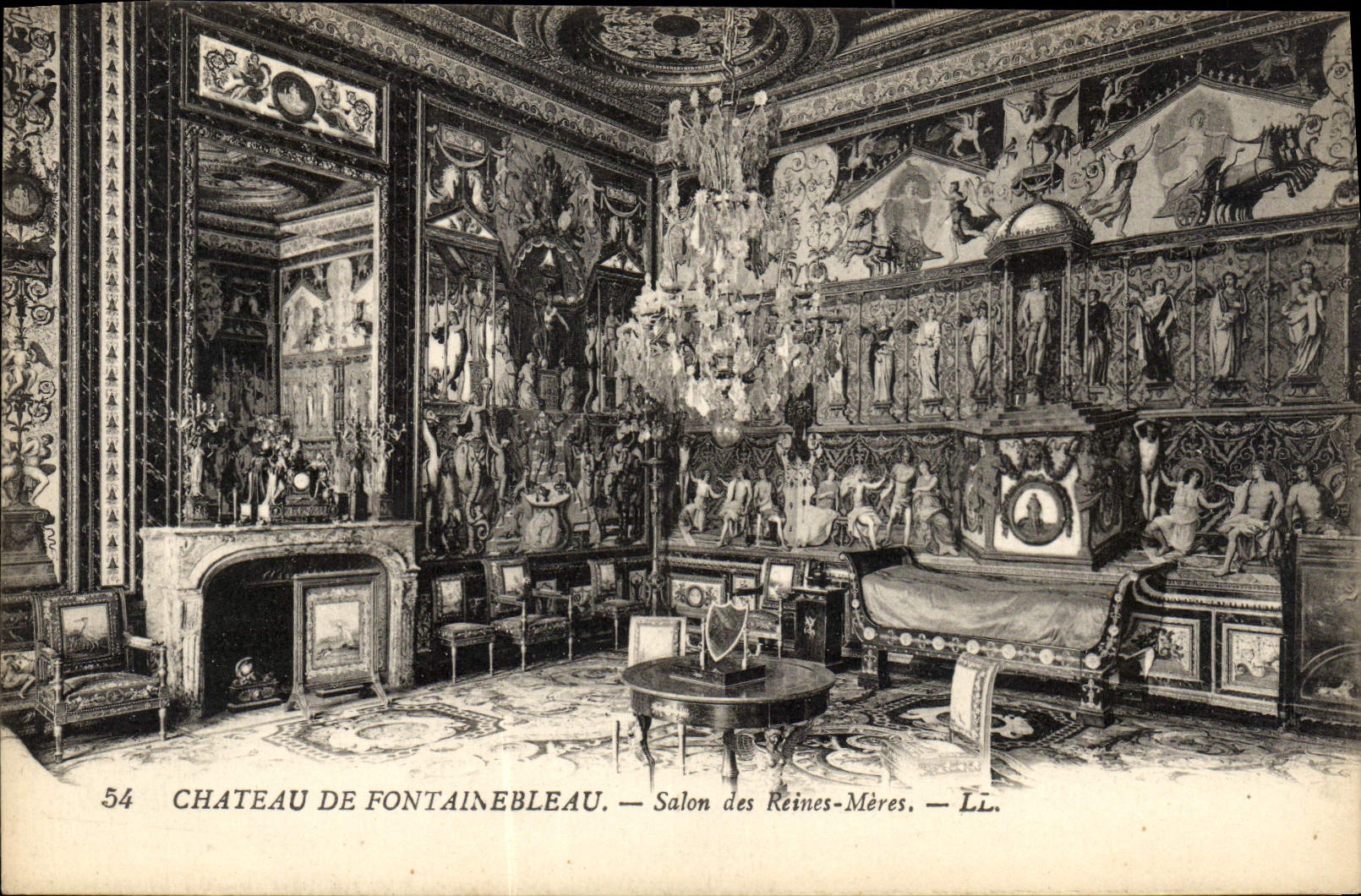 CPA Chateau De Fontainebleau Salon des Reines Meres