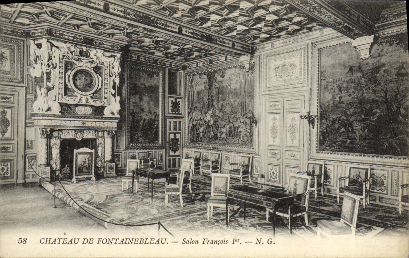 CPA Chateau De Fontainebleau Salon Francois 1er