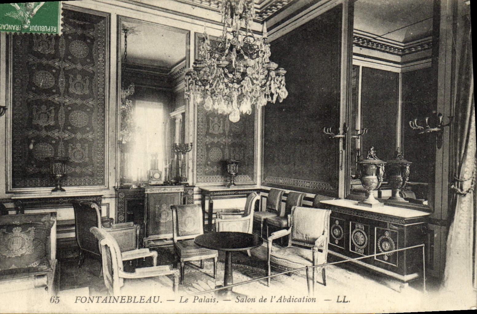 CPA Fontainebleau Le Palais Salon De l'Abdication