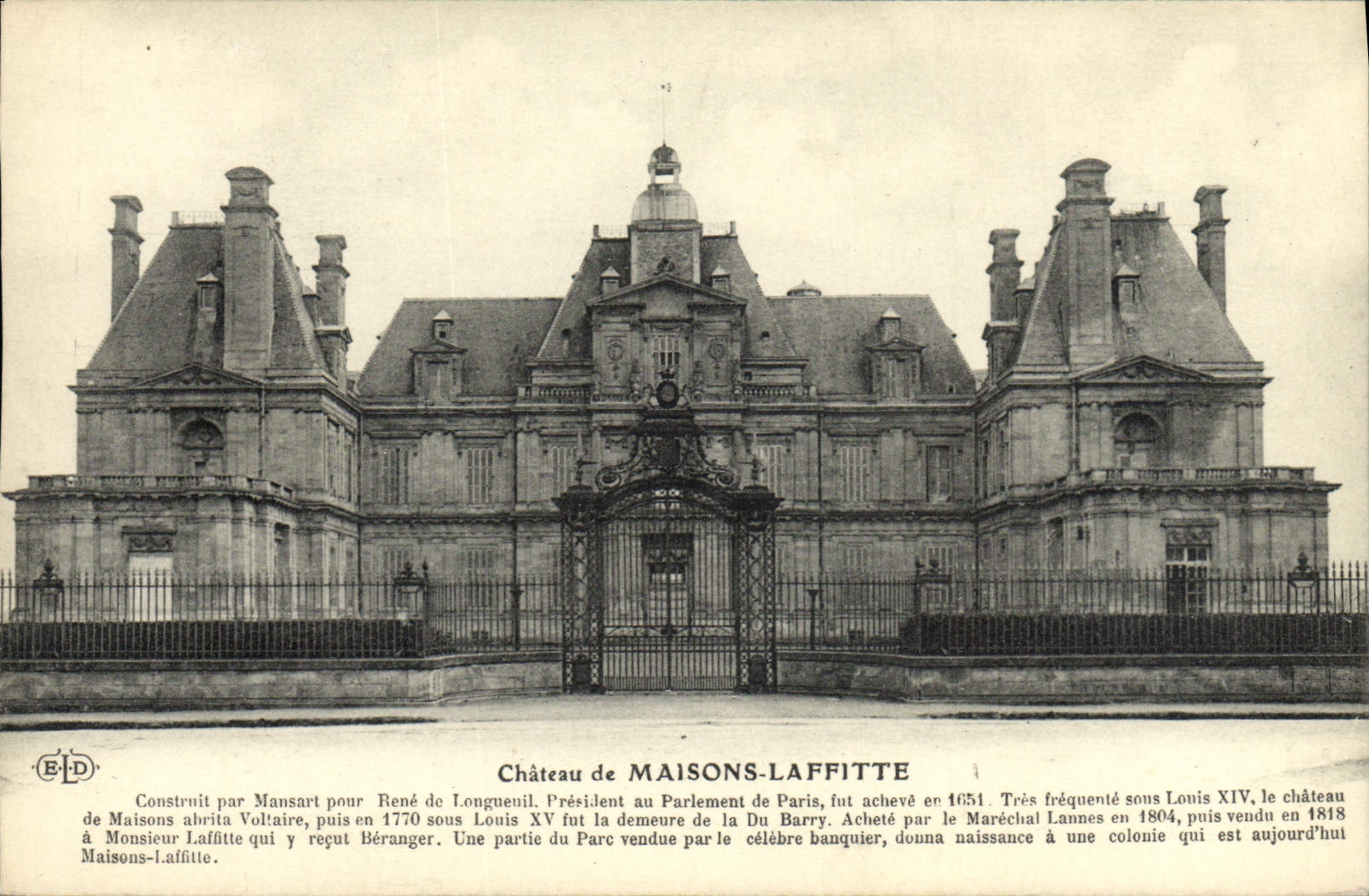 CPA Chateau De Maisons Laffitte