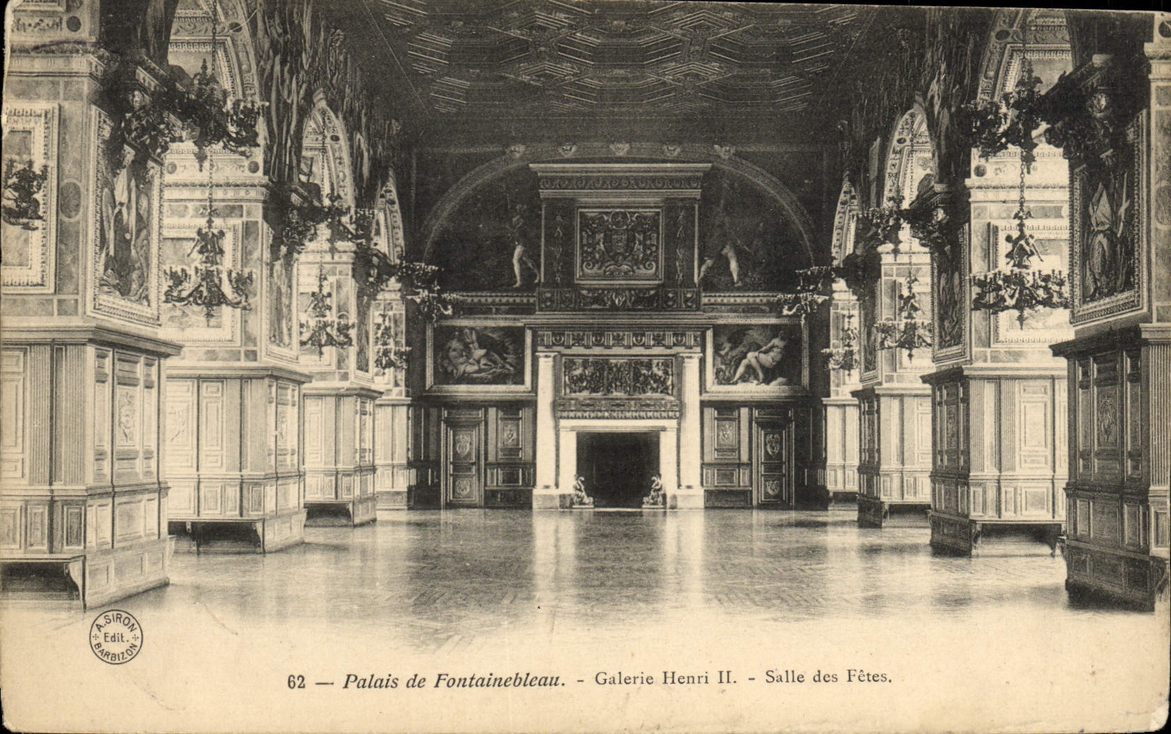 CPA Palais De Fontainebleau Galerie Henri II Salle Des Fetes