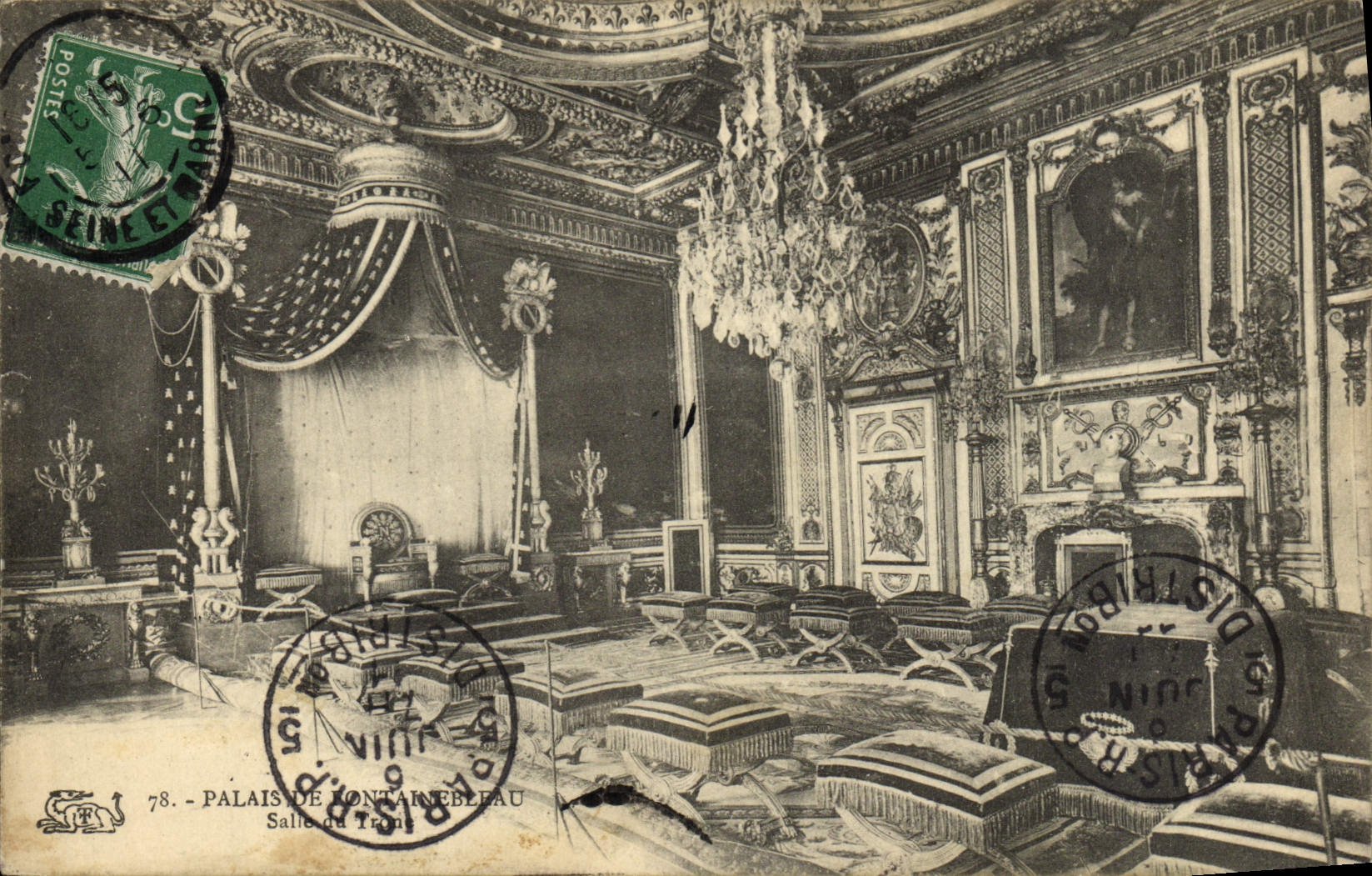CPA Palais De Fontainebleau Salle Du trone