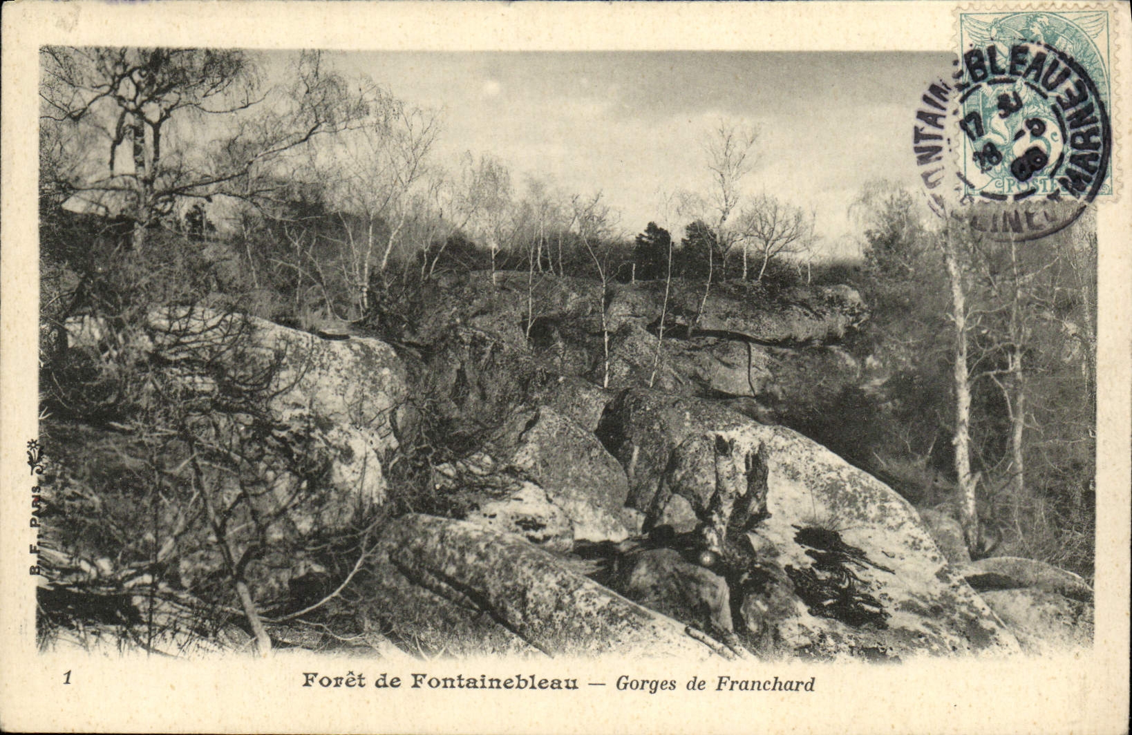 CPA Foret De Fontainebleau Gorges De Franchard