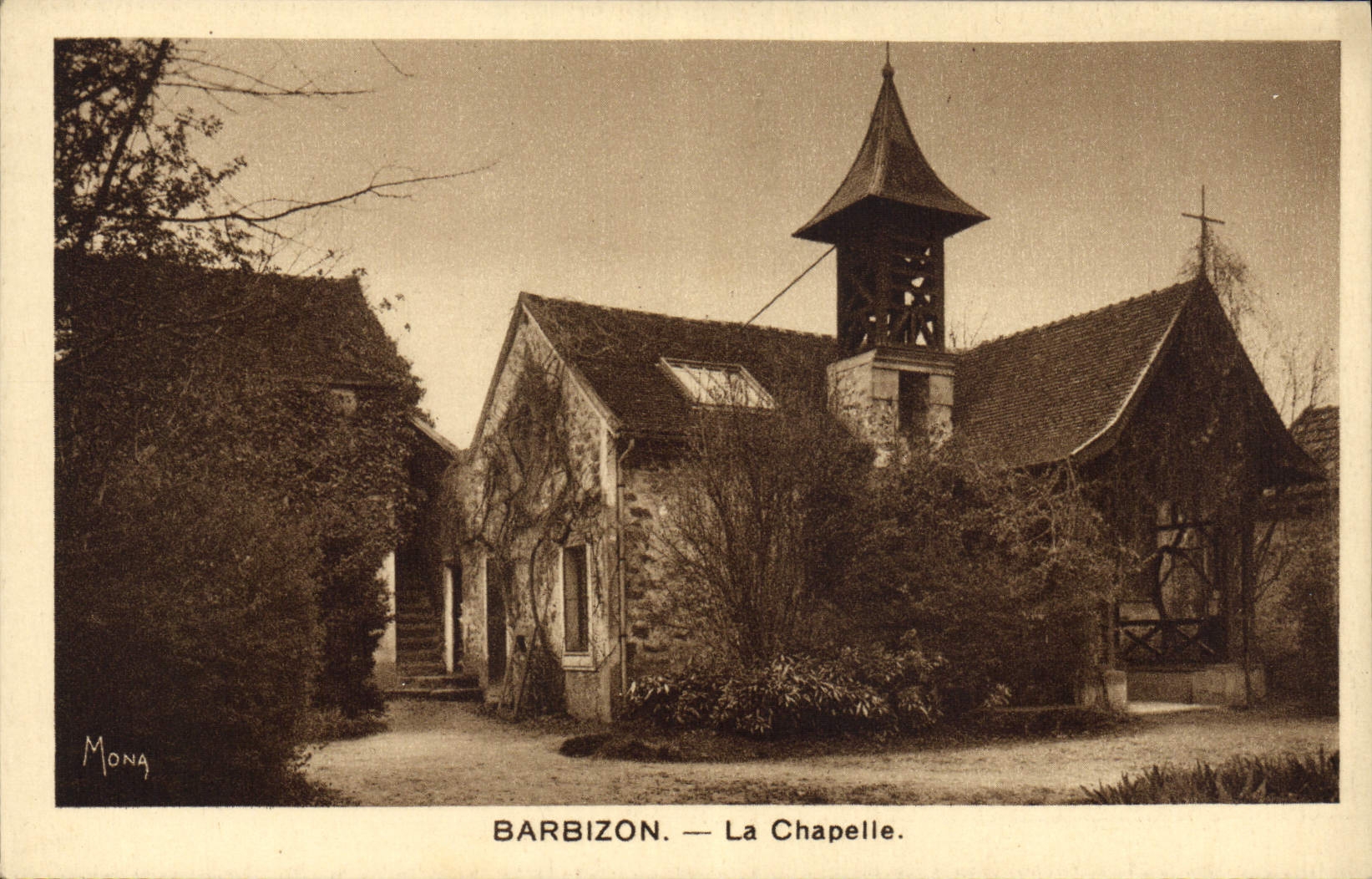 VINTAGE POSTCARD Barbizon La Chapelle