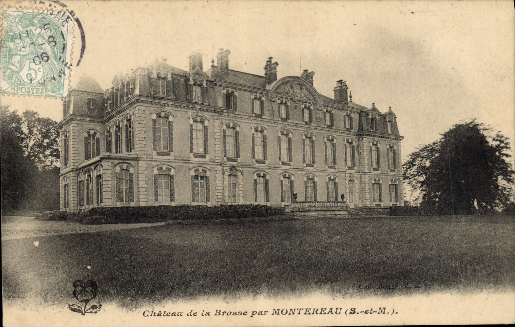 VINTAGE POSTCARD Castle Of the Brush By Montereau