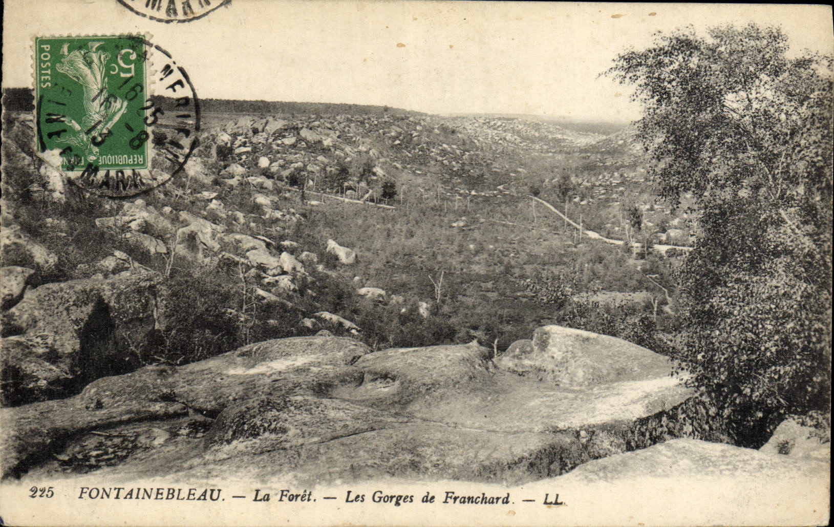 CPA Fontainebleau La Foret Les Gorges De Franchard