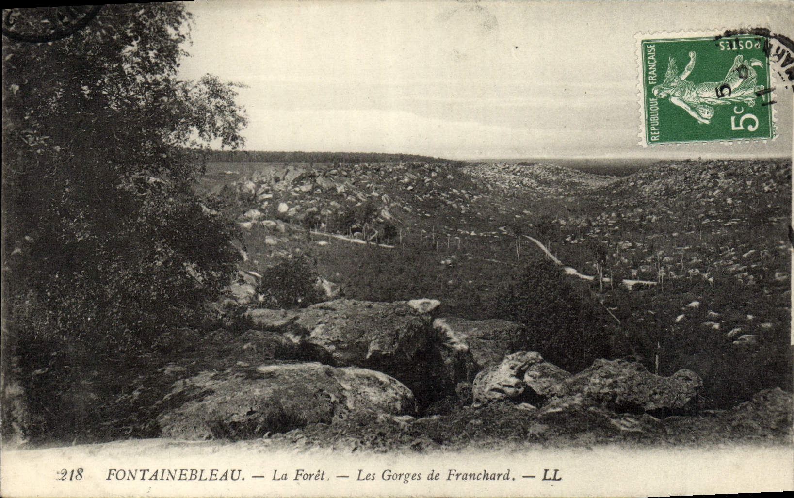 CPA Fontainebleau La Foret Les Gorges De Franchard