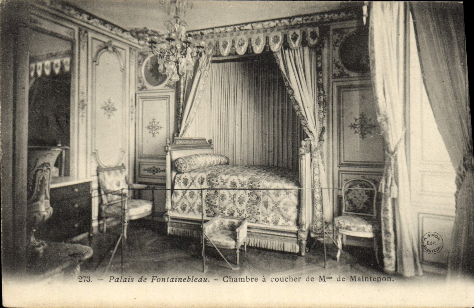 CPA Palais De Fontainebleau Chambre A Coucher De Mme de Maintenon