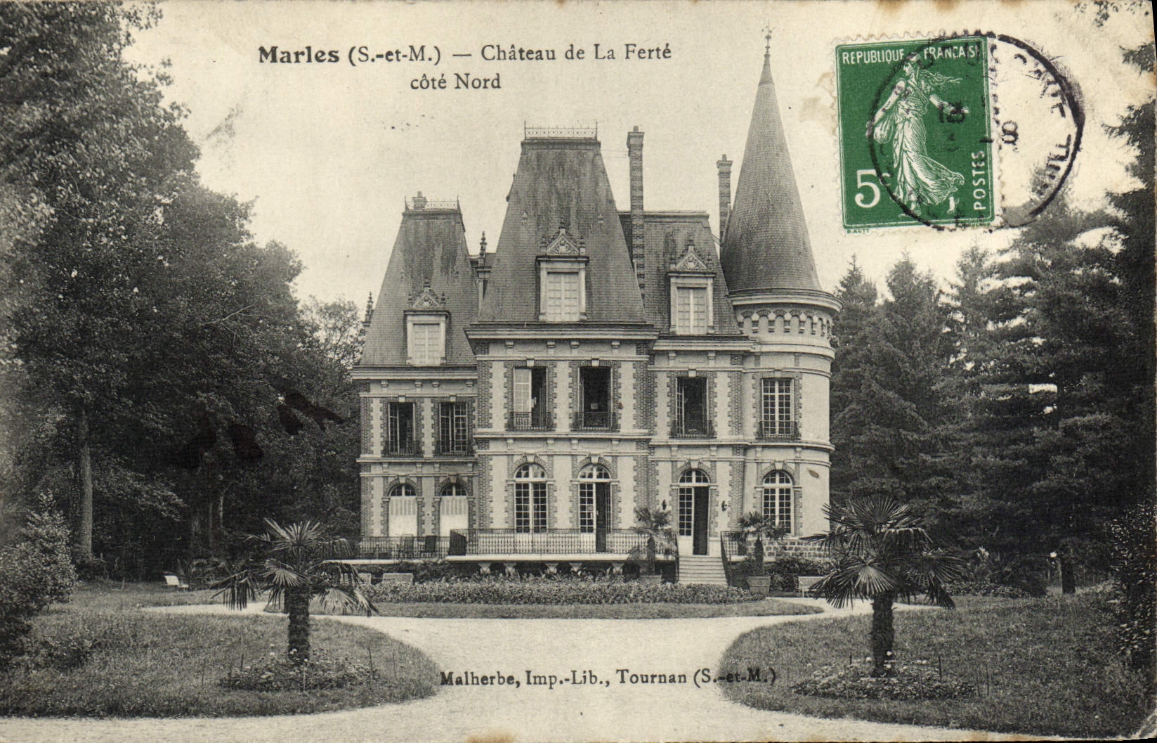 VINTAGE POSTCARD Marles Castle Of Ferte