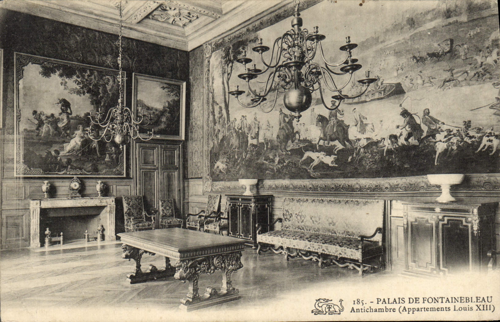 CPA Palais De Fontainebleau Antichambre Appartements Louis XIII