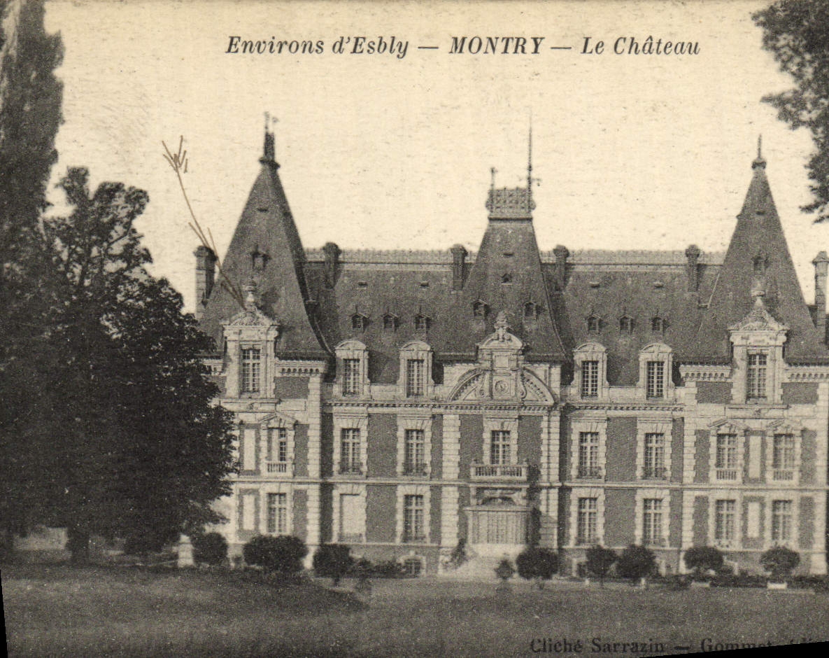 VINTAGE POSTCARD Surroundings of Esbly Montry the Castle