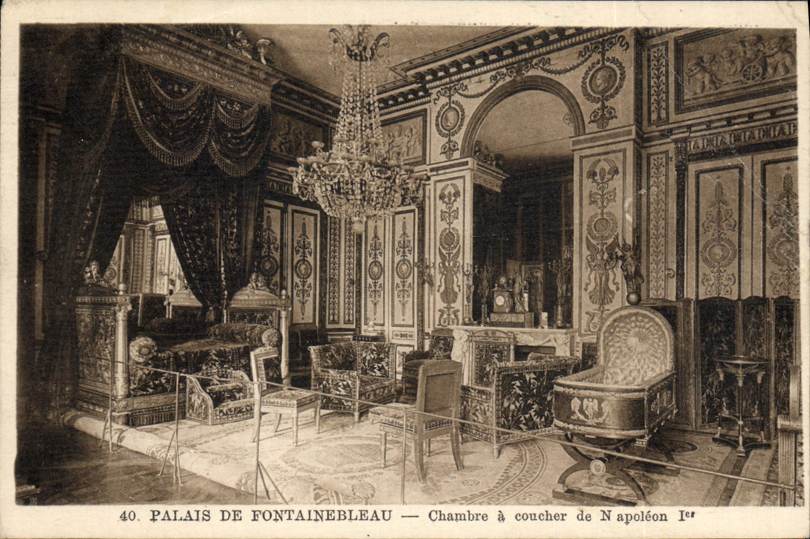CPA Palais De Fontainebleau Chambre A Coucher De Napoleon 1er