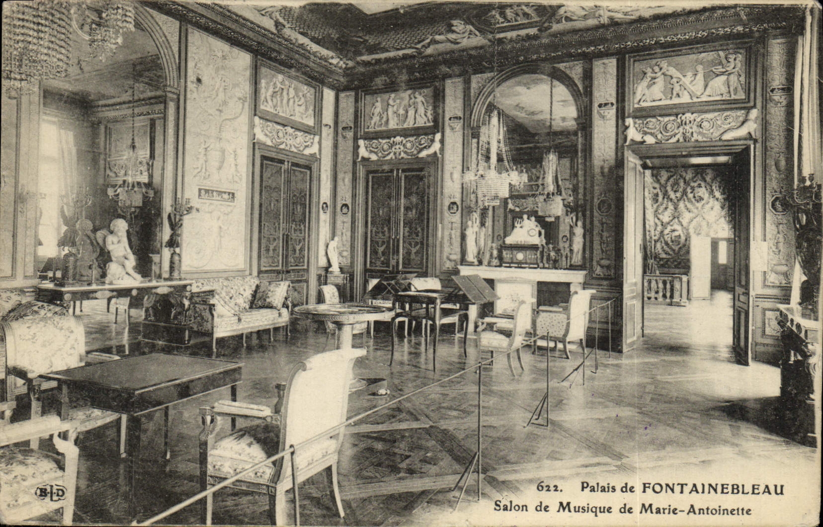 CPA Palais De Fontainebleau Salon De Musique De Marie Antoinette