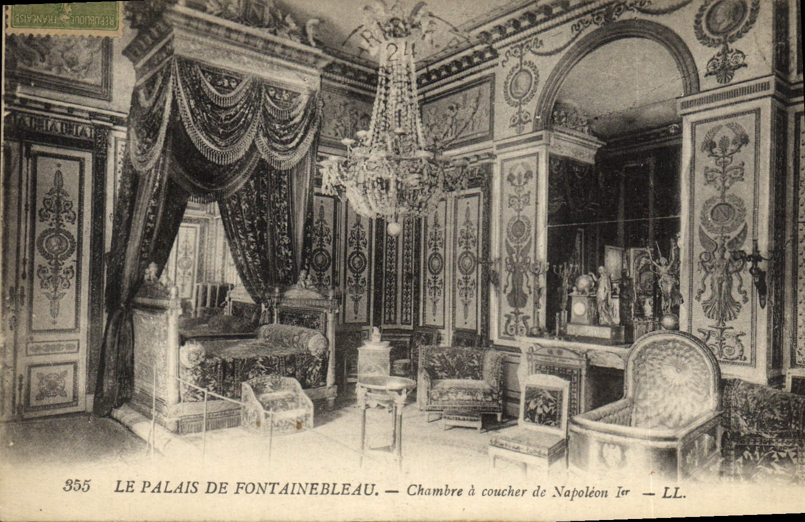 CPA Le Palais De Fontainebleau Chambre A Coucher De Napoleon 1er