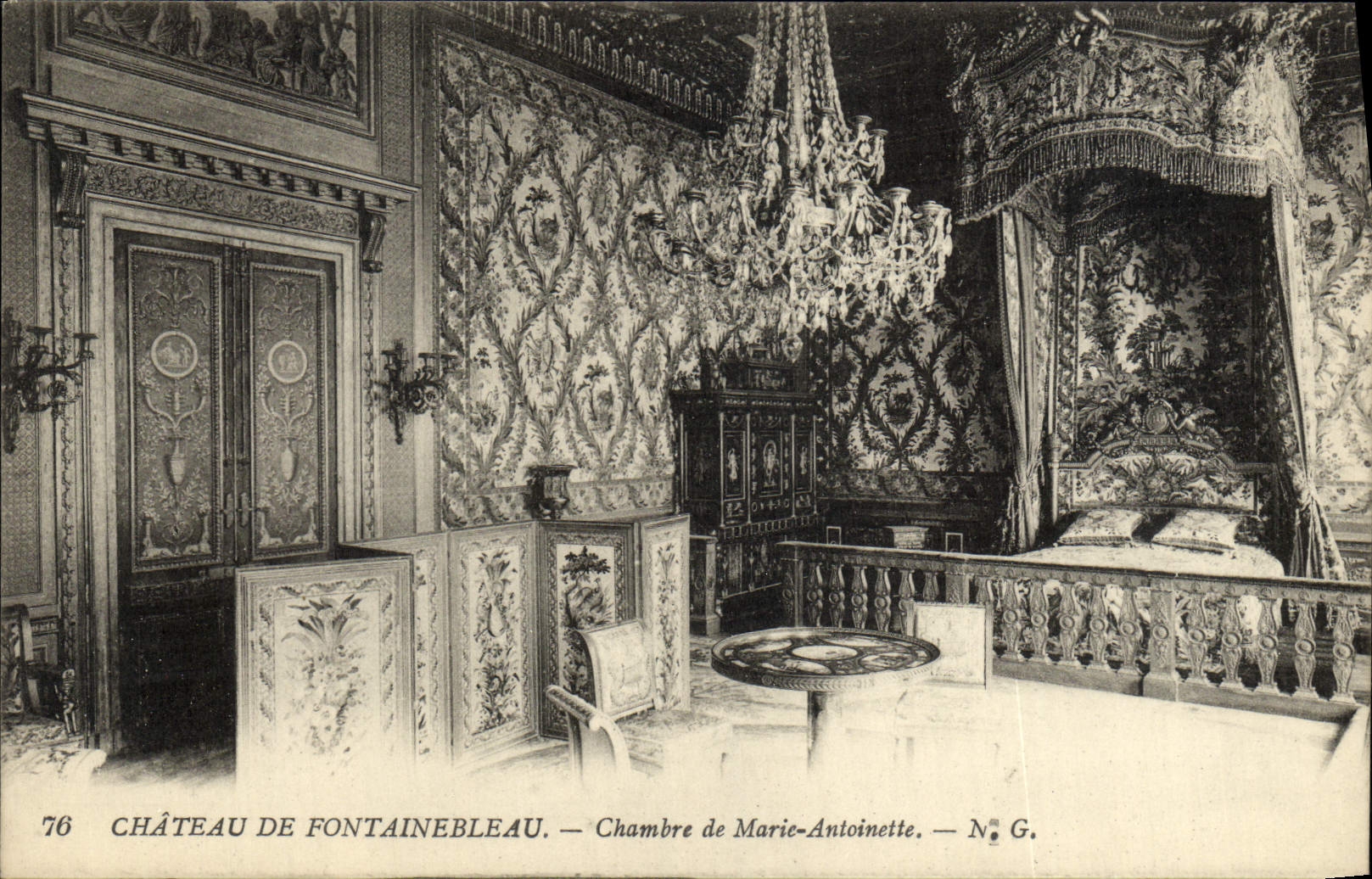 CPA Chateau De Fontainebleau Chambre De Marie Antoinette