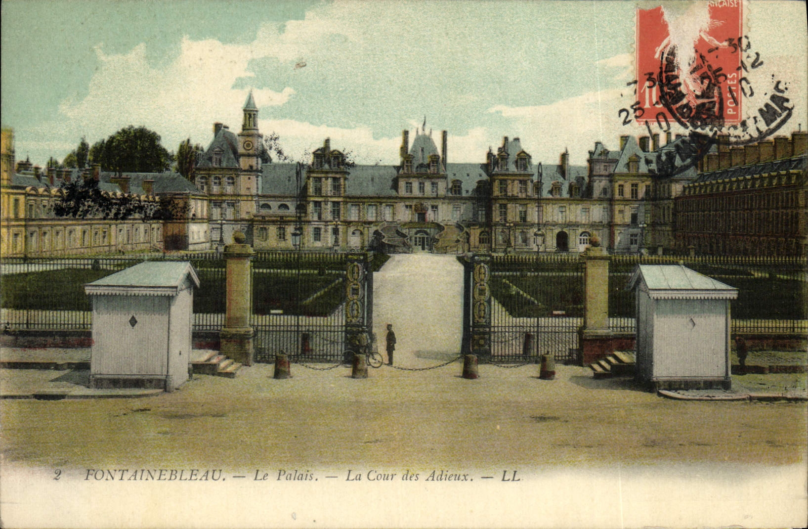 CPA Fontainebleau Le Palais La Cour Des Adieux