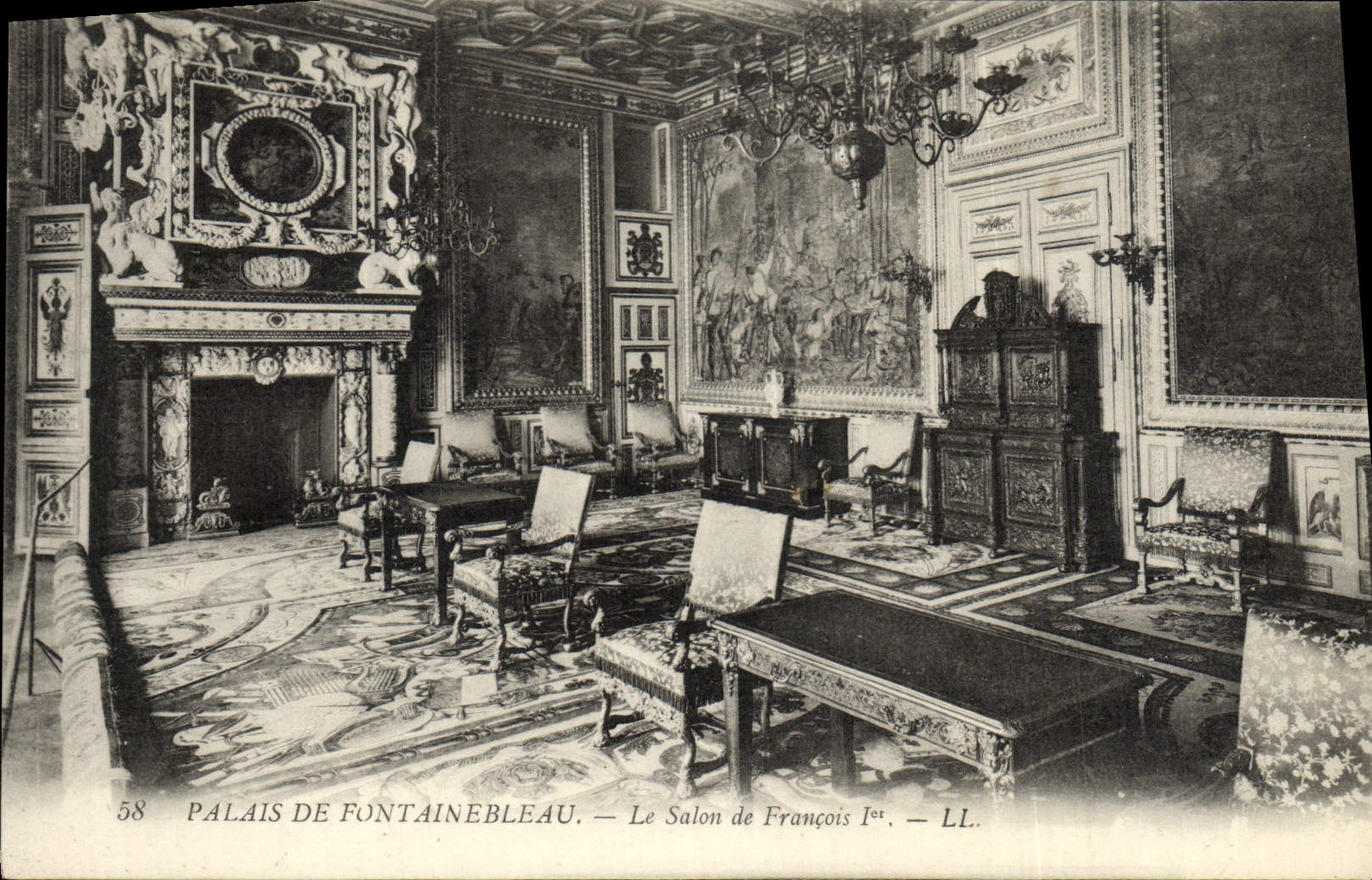 CPA Palais De Fontainebleau Le Salon De Francois 1er
