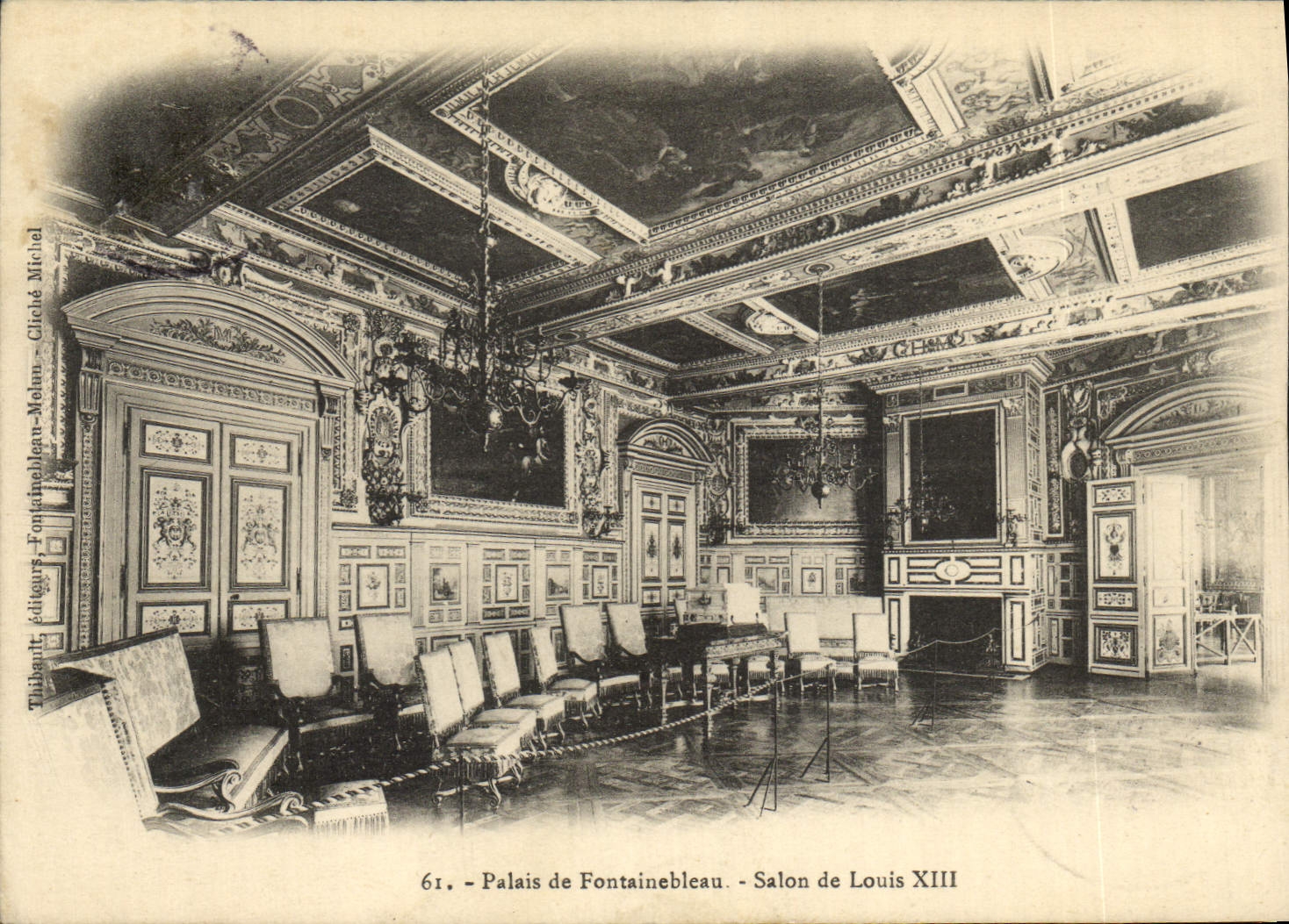 CPA Palais De Fontainebleau Salon De Louis XIII
