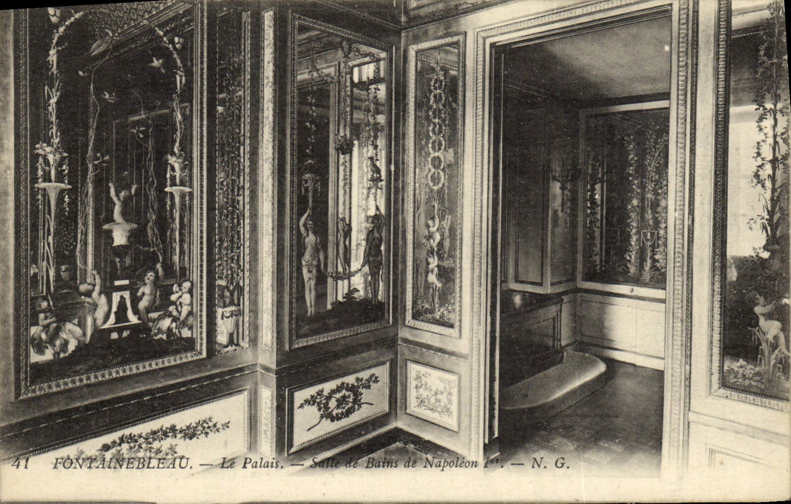 CPA Fontainebleau Le Palais Salle De Bains De Napoleon 1er