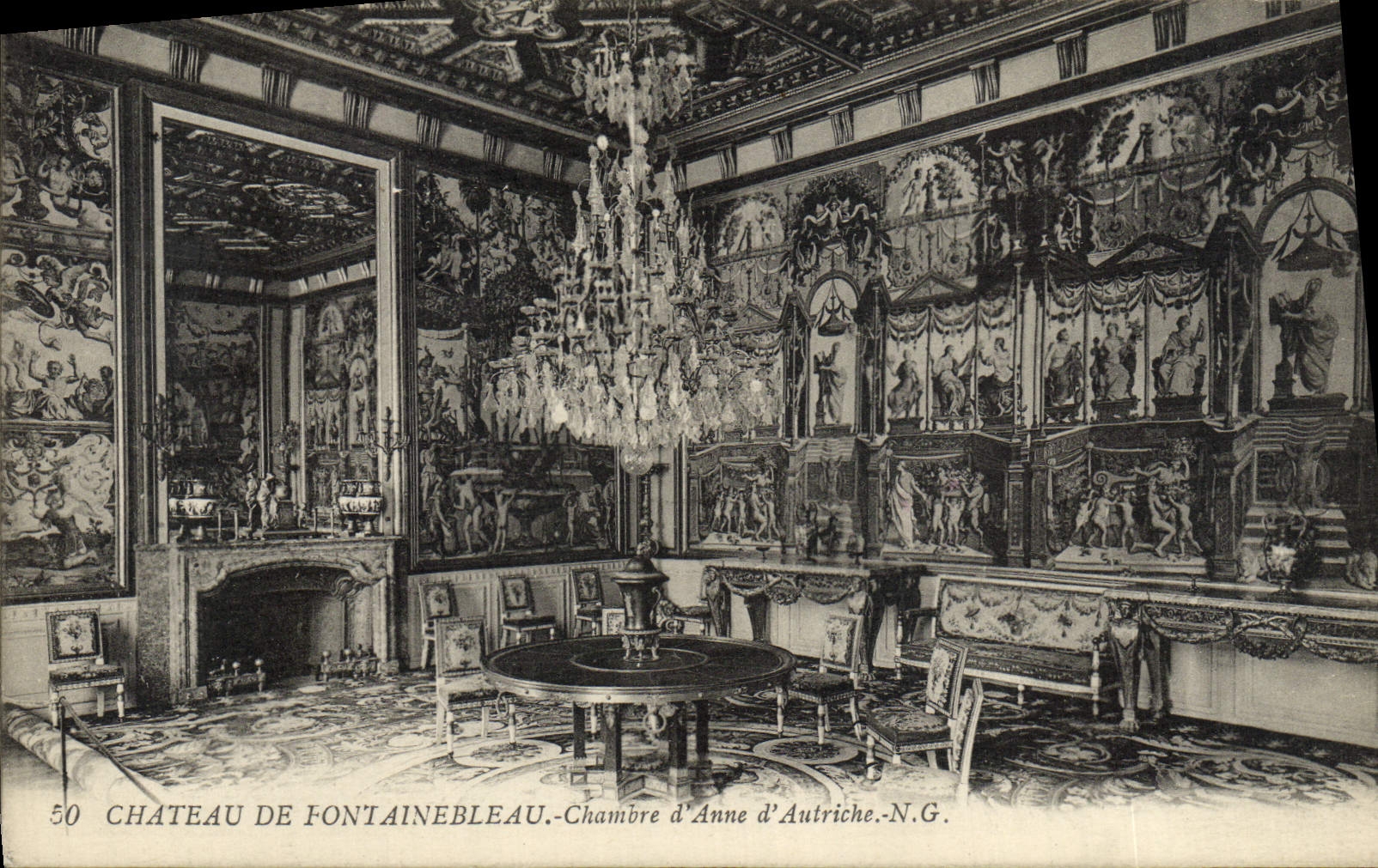CPA Chateau De Fontainebleau Chambre D'Anne D'Autriche