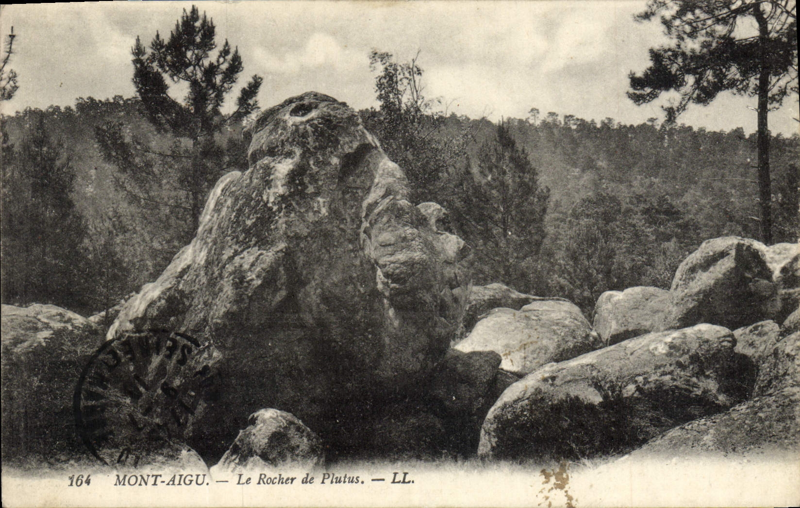 VINTAGE POSTCARD Acute Mount the Rock De Plutus