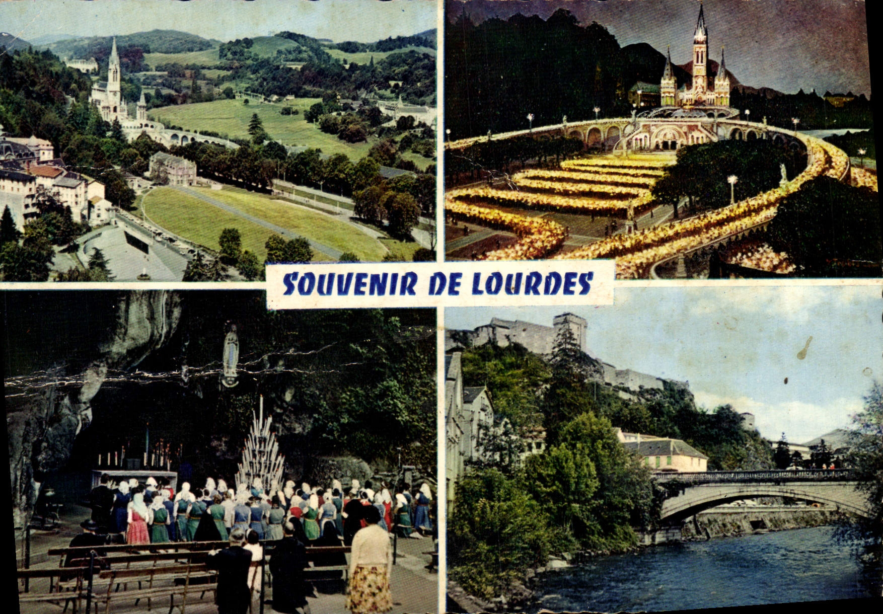 CP% Souvenir De Lourdes