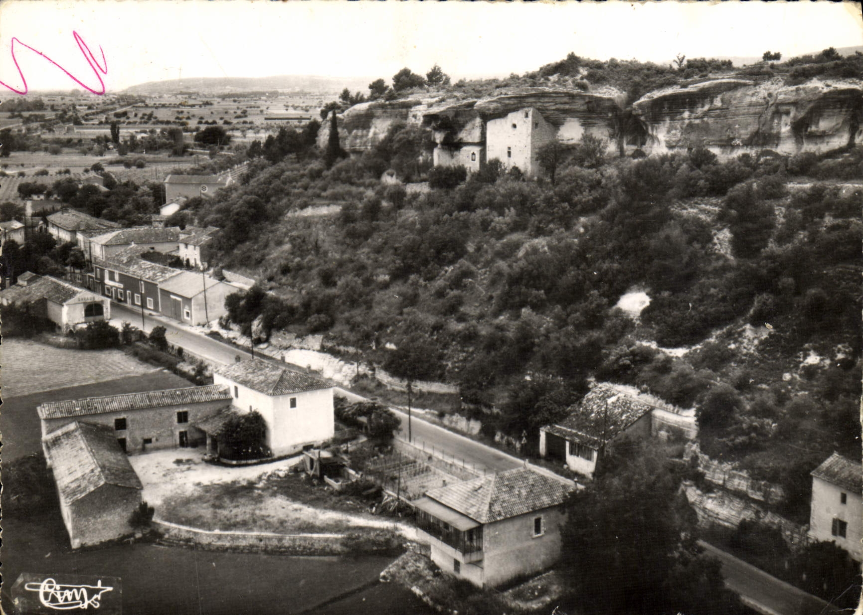 MODERN CARD Beaumettes District Of the Castle Seen air