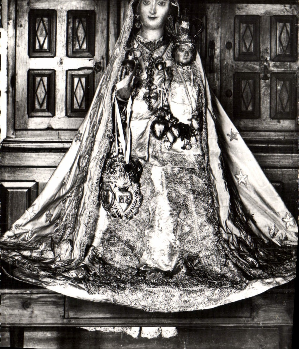 MODERN CARD St Martin Vesubie Statue of ND of Fenestrate