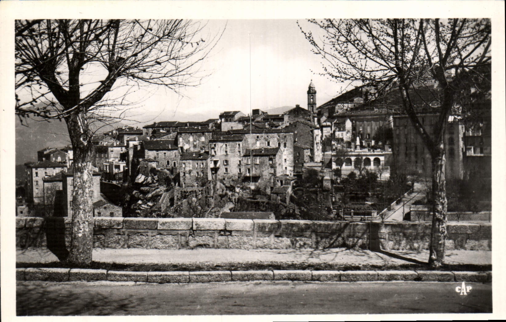 CPM Sartene Vue prise de la route de Bonifacio