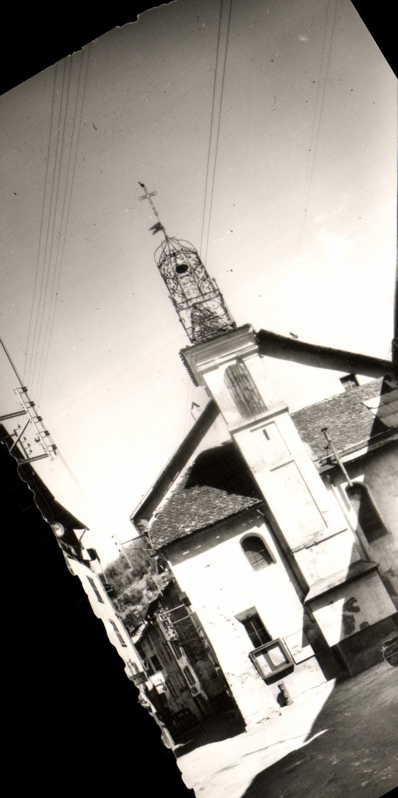 MODERN CARD Colmaris the Alps Old bell-tower of Provence