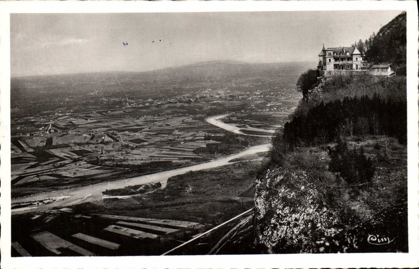 POSTAL MODERNA el castillo de Monnetier y Valle de Arve