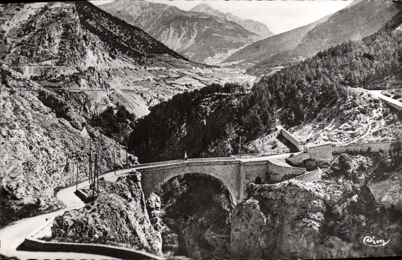 POSTAL MODERNA puente de Briançon de Asfeld y camino del Fort de las cabezas