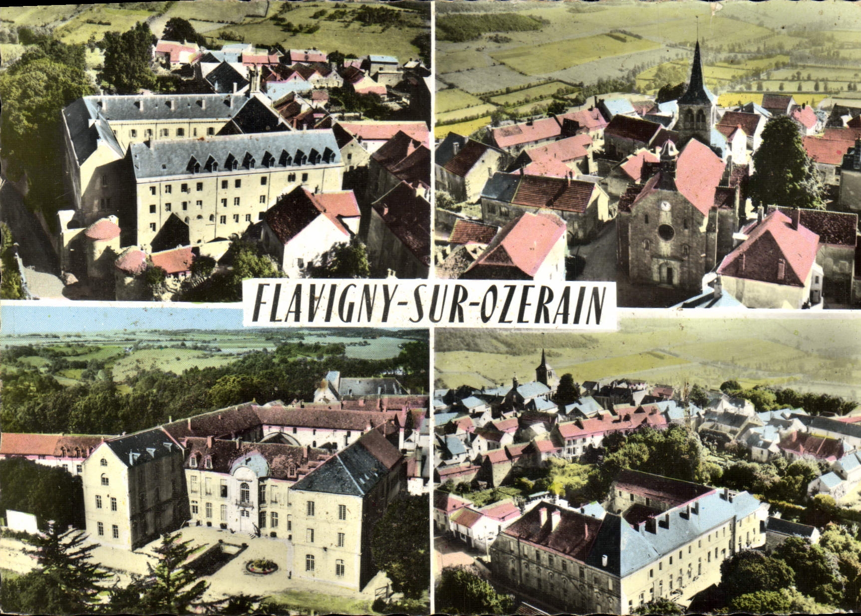 CPM Flavigny sur Ozerain L'abbaye Le seminaire Eglise St Genest et le couvent St Dominique