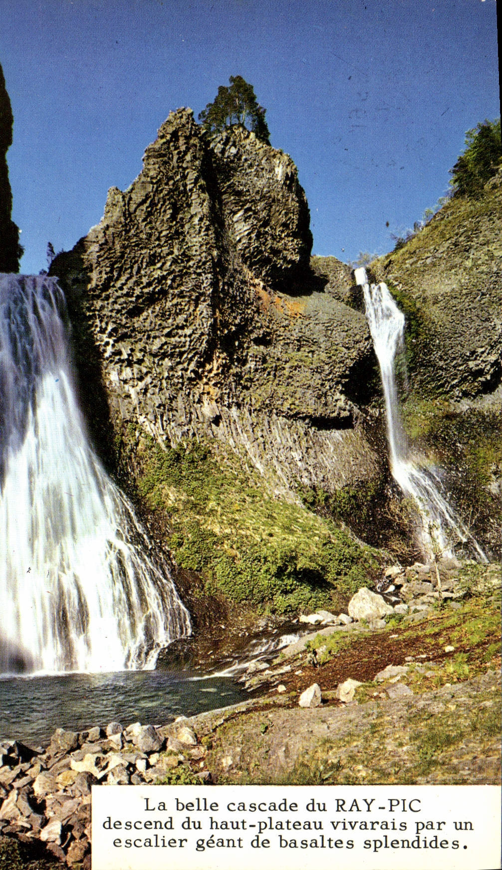 MODERN CARD Great Landscapes of Vivarais Cascades of Ray Peak