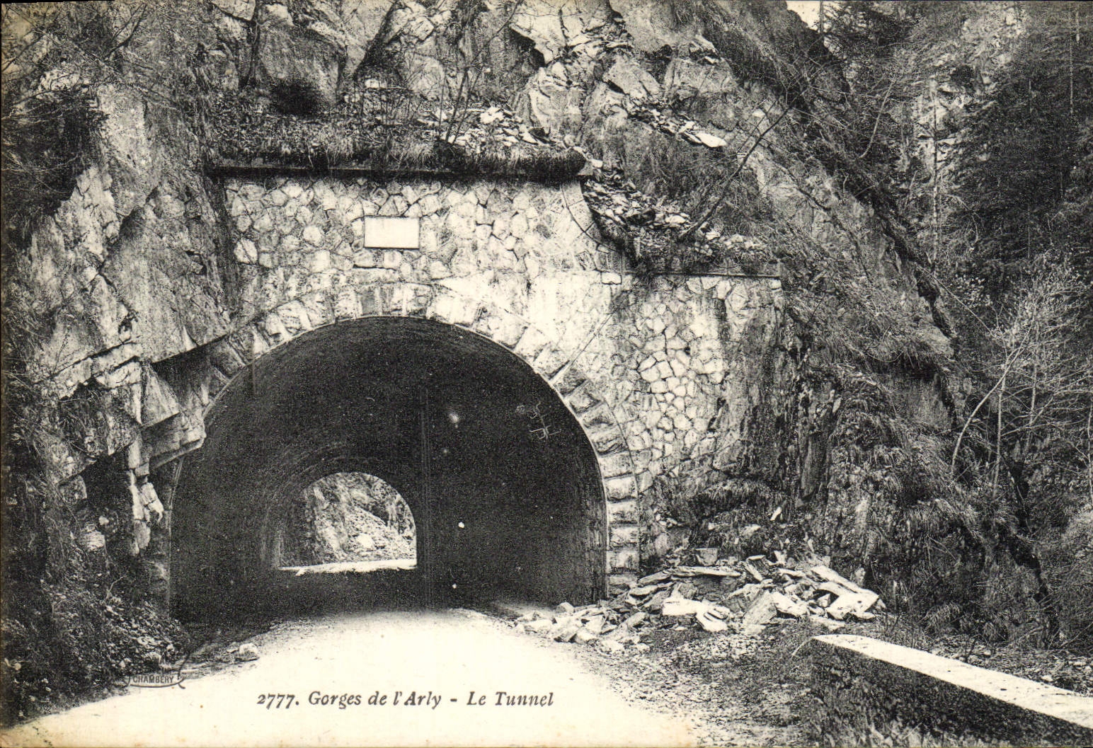 VINTAGE POSTCARD Falls Of Arly the Tunnel