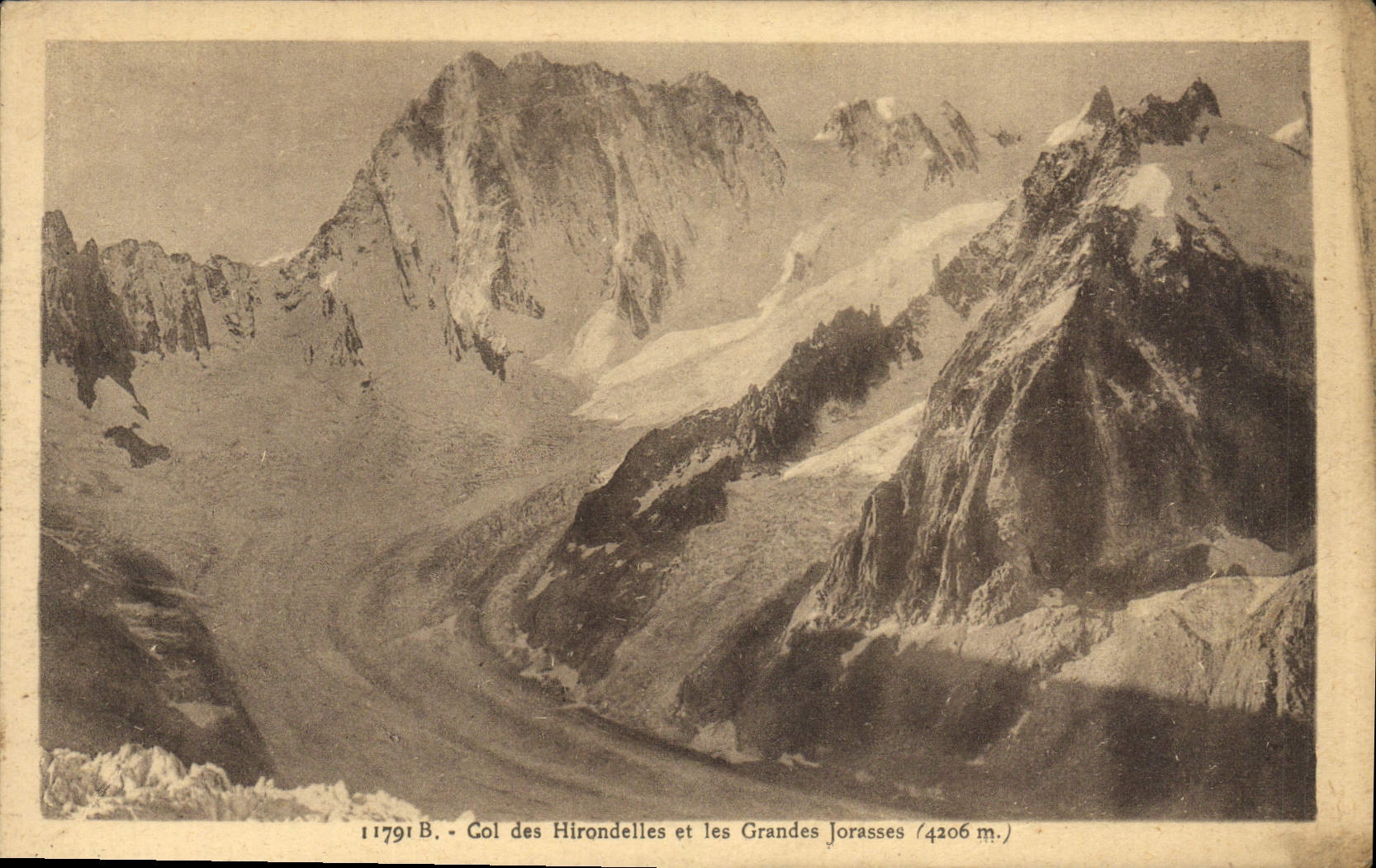CPA Col De Hirondelles Et Les Grandes Jorasses