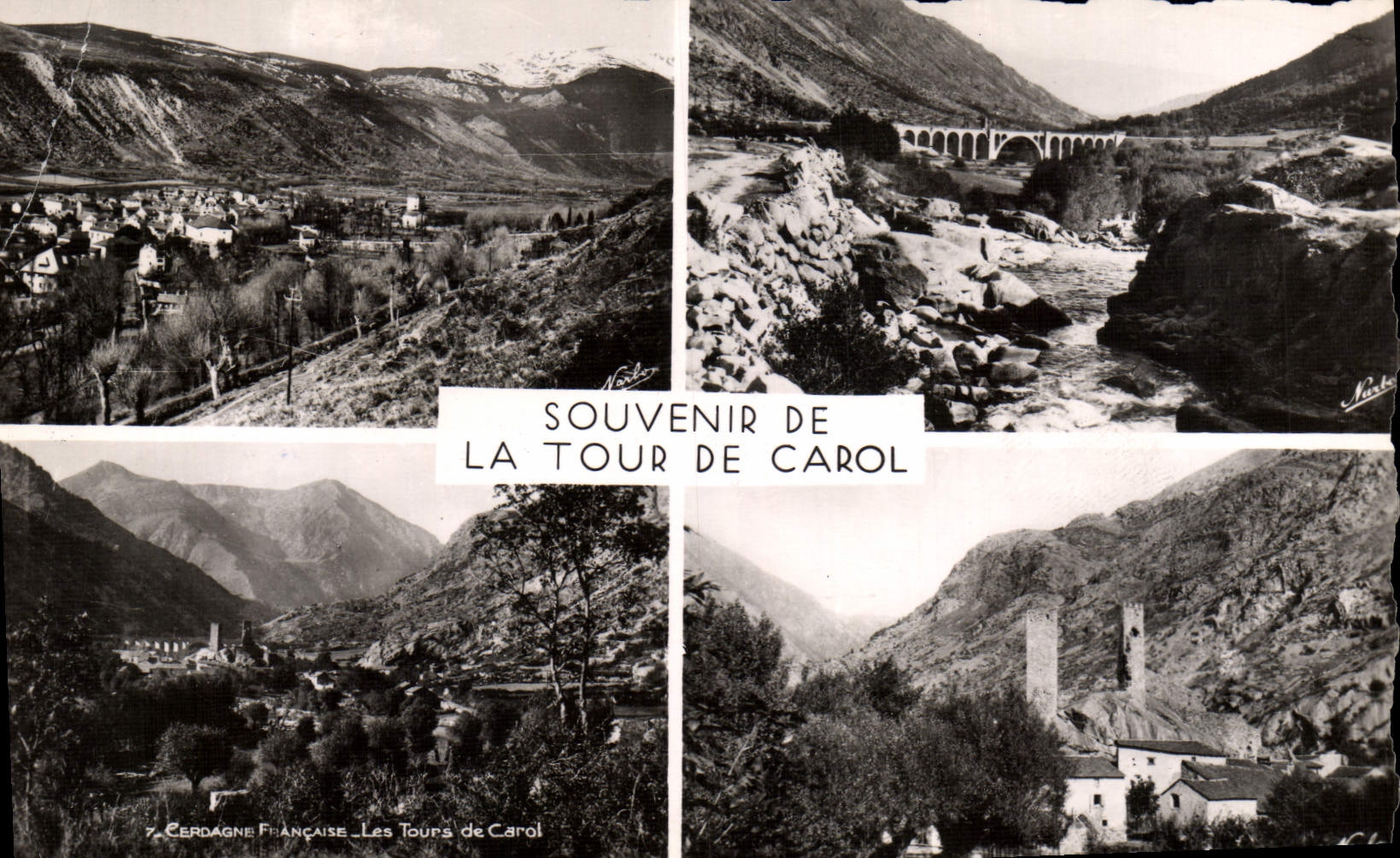 CPA Souvenir De La Tour De Carol Cote Gendarmerie Les tours de Carol Viaduc 