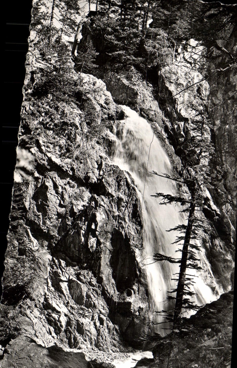POSTAL MODERNA Suiza Nicoise San Martín Vesubie la cascada de Boreon